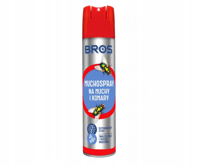 MUCHOSPRAY NA MUCHY Komary Mole Muszki 400ml BROS