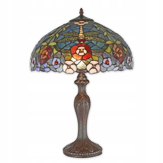 Lampa Witrażowa Styl Tiffany LAMPKA art deco 60cm