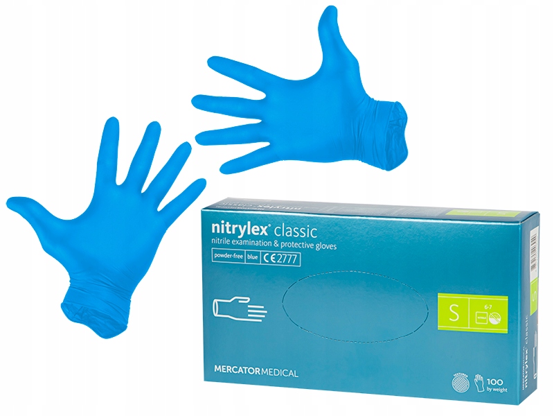 2689# Rękawiczki nitrylowe niebieskie s