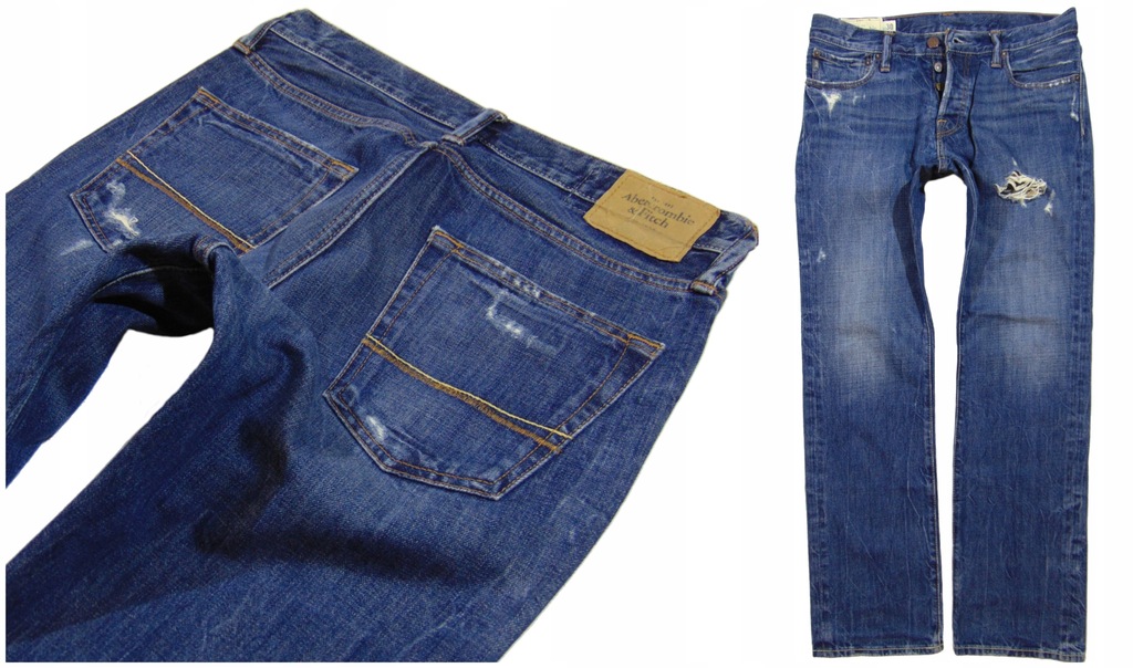 ABERCROMBIE & FITCH _ Jeansy _ 30/30 _ Pas 84