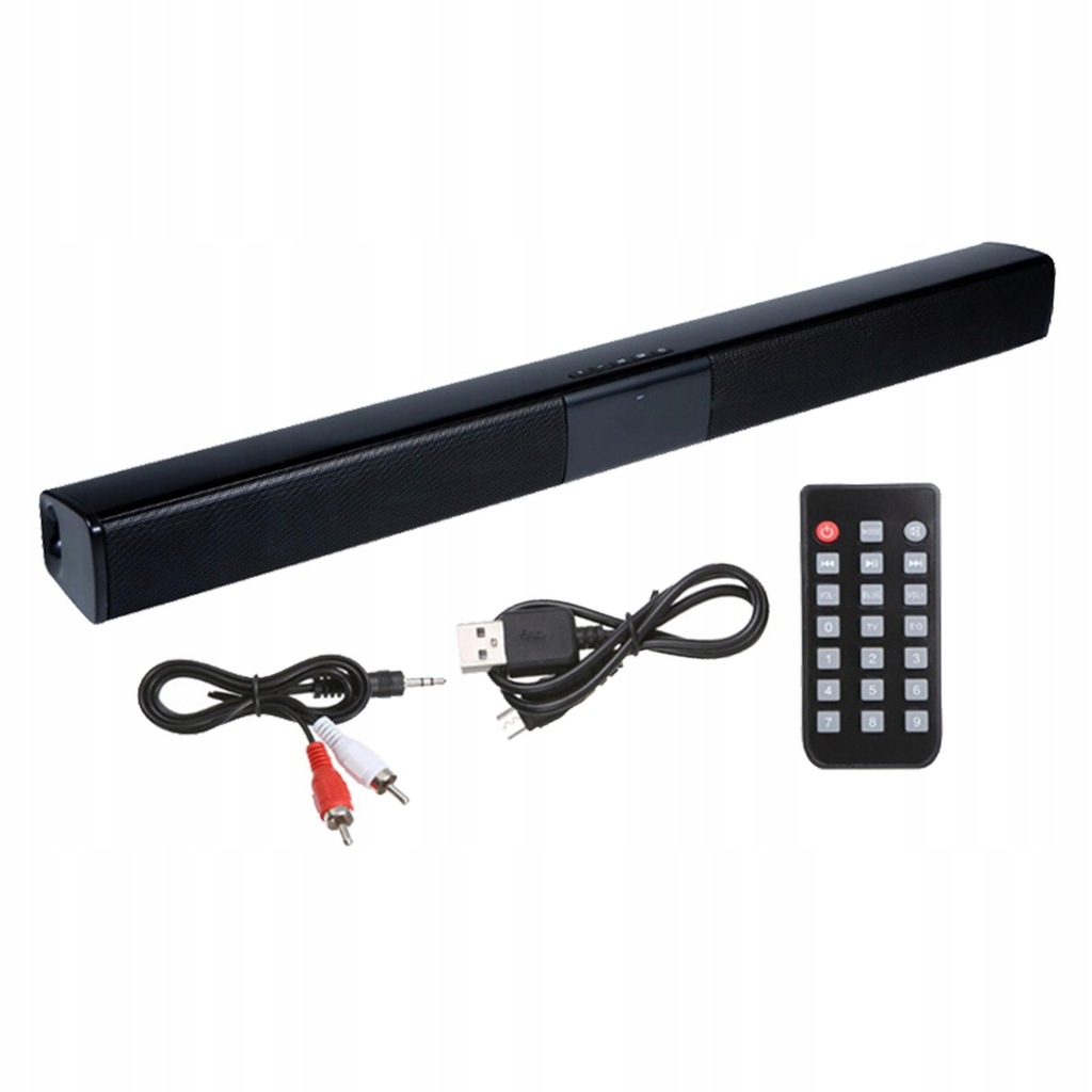 Przenośny czarny soundbar 550 mm do telewizora PC 12176850186