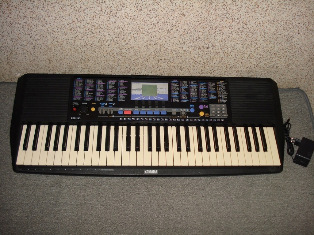 Keyboard YAMAHA PSR-190 + zasilacz organy