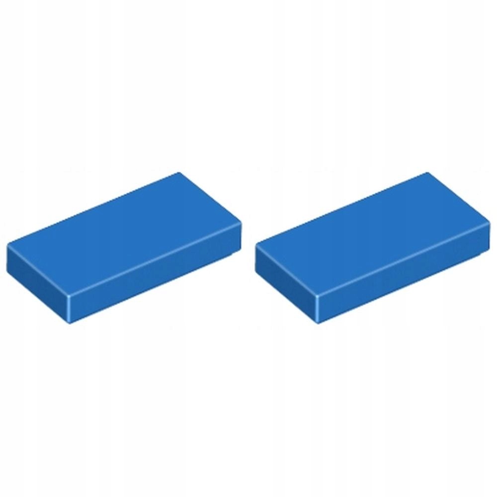 LEGO Płytka gładka 1x2 3069b niebieska - 2 szt.