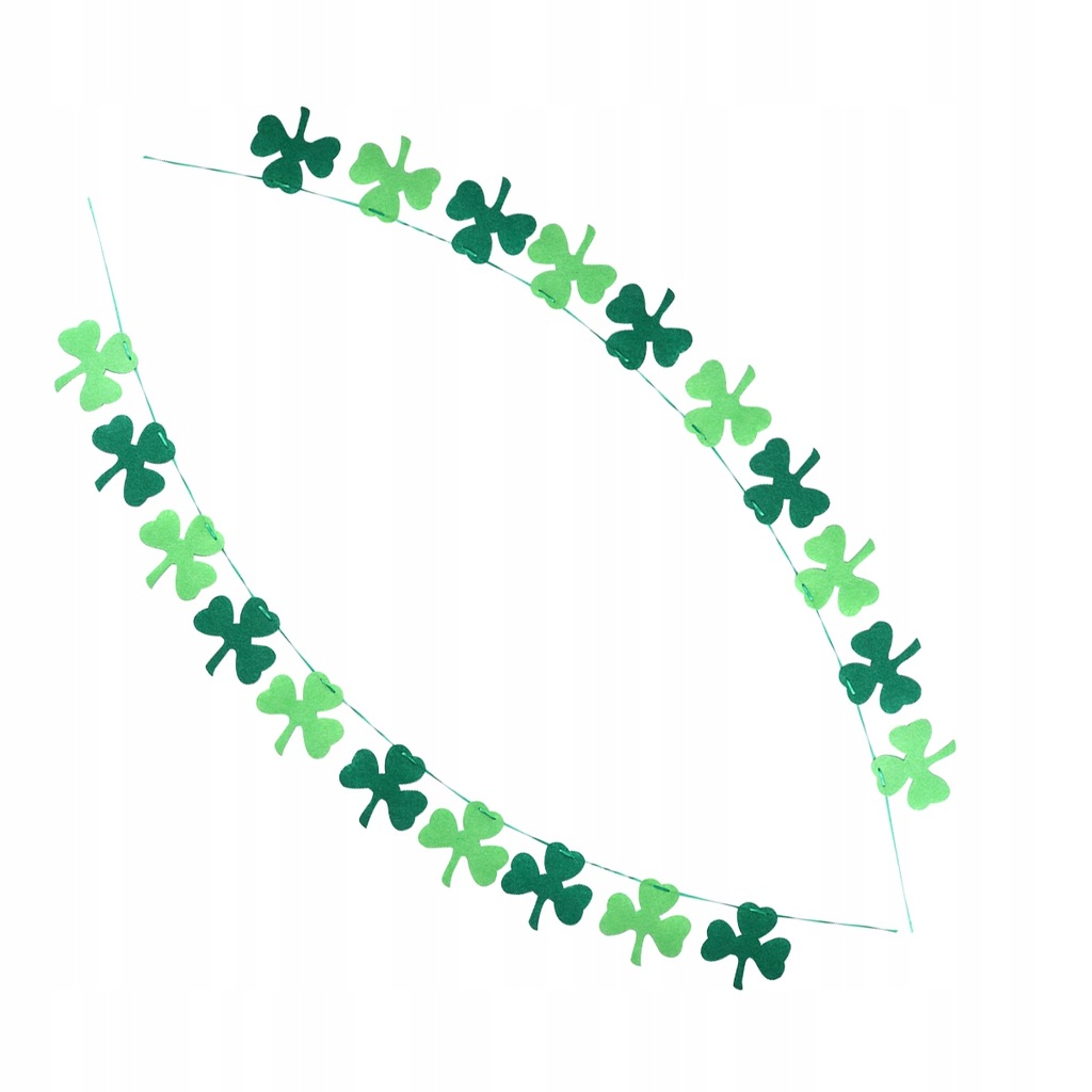 2 zestaw St.Patricks Day Shamrock Bunting Party