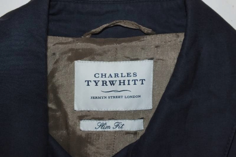 Charles Tyrwhitt płaszcz męski 52 slim bawełna