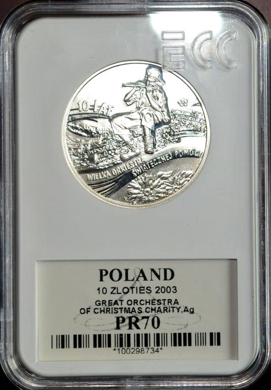 SREBRNE 10 ZŁOTYCH WOŚP 2003 - GRAM Z JANUSZEM