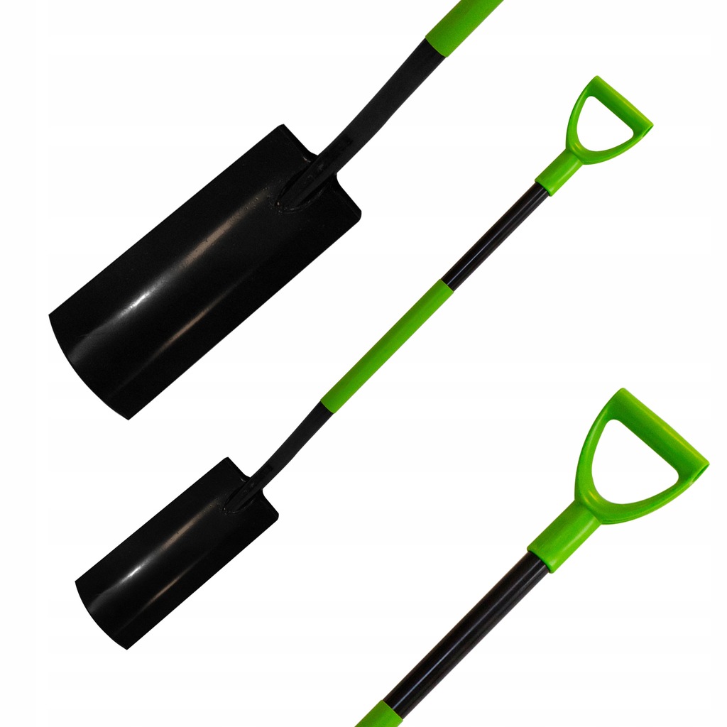 SZPADEL DRENARSKI DŁUGI WĄSKI SADOWNICZY TRZON METALOWY 126cm