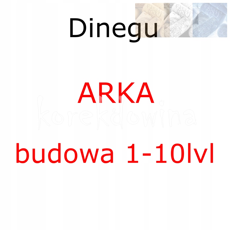 D ARKA budowa 1-10 + towar FOE Dinegu FORGE OF EMPIRES