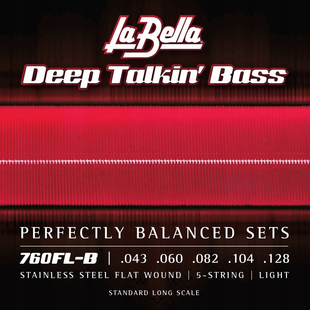 LaBella 760 Fl zestaw strun do Bass Flat Wound