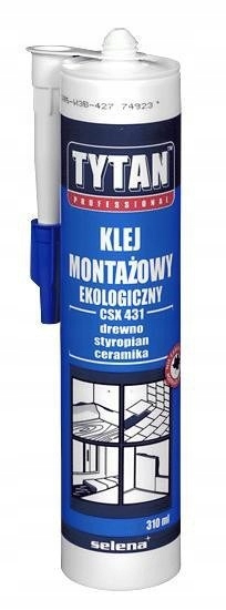 KLEJ MONTAŻOWY 310ML TYTAN EKOLOGICZNY WODNY