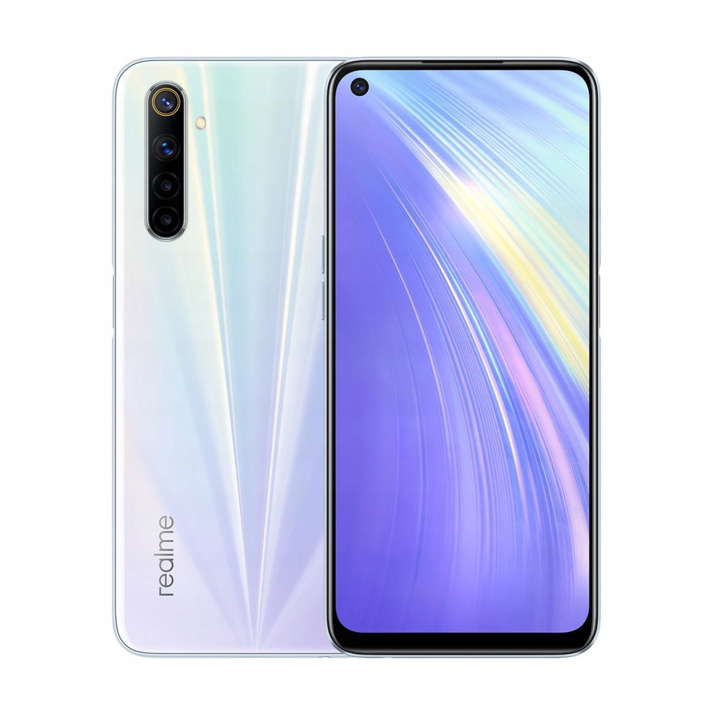 Купить Смартфон REALME 6 4/64 ГБ LTE Dual SIM 90 Гц, белый: отзывы, фото, характеристики в интерне-магазине Aredi.ru