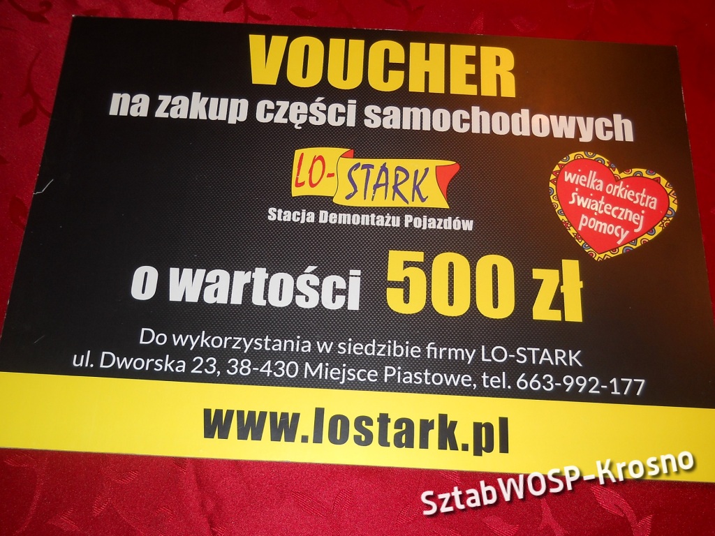 Voucher na zakup części samochod. wartości 500zł