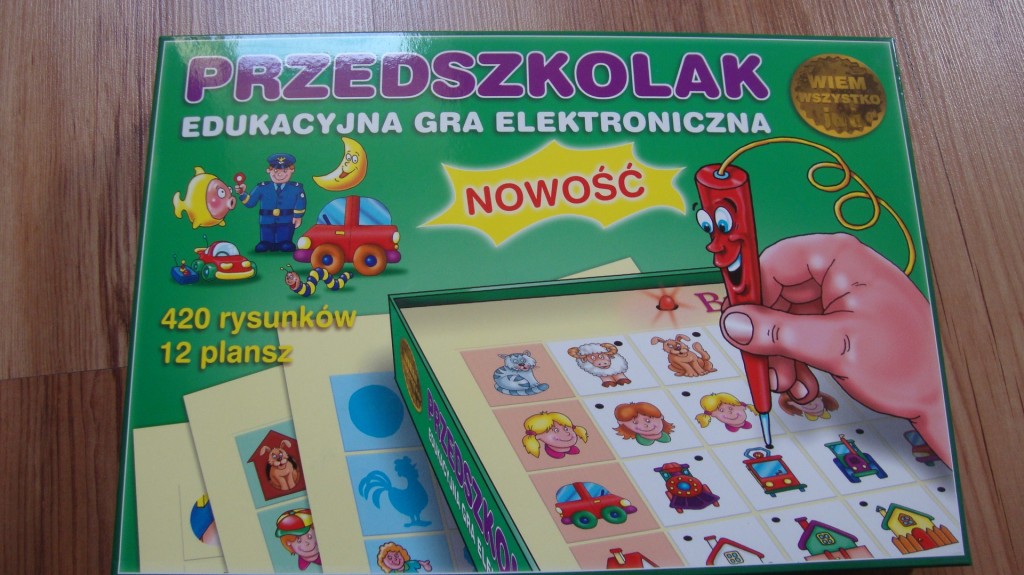 PRZEDSZKOLAK GRA EDUKACYJNA ELEKTRONICZNY DŁUGOPIS