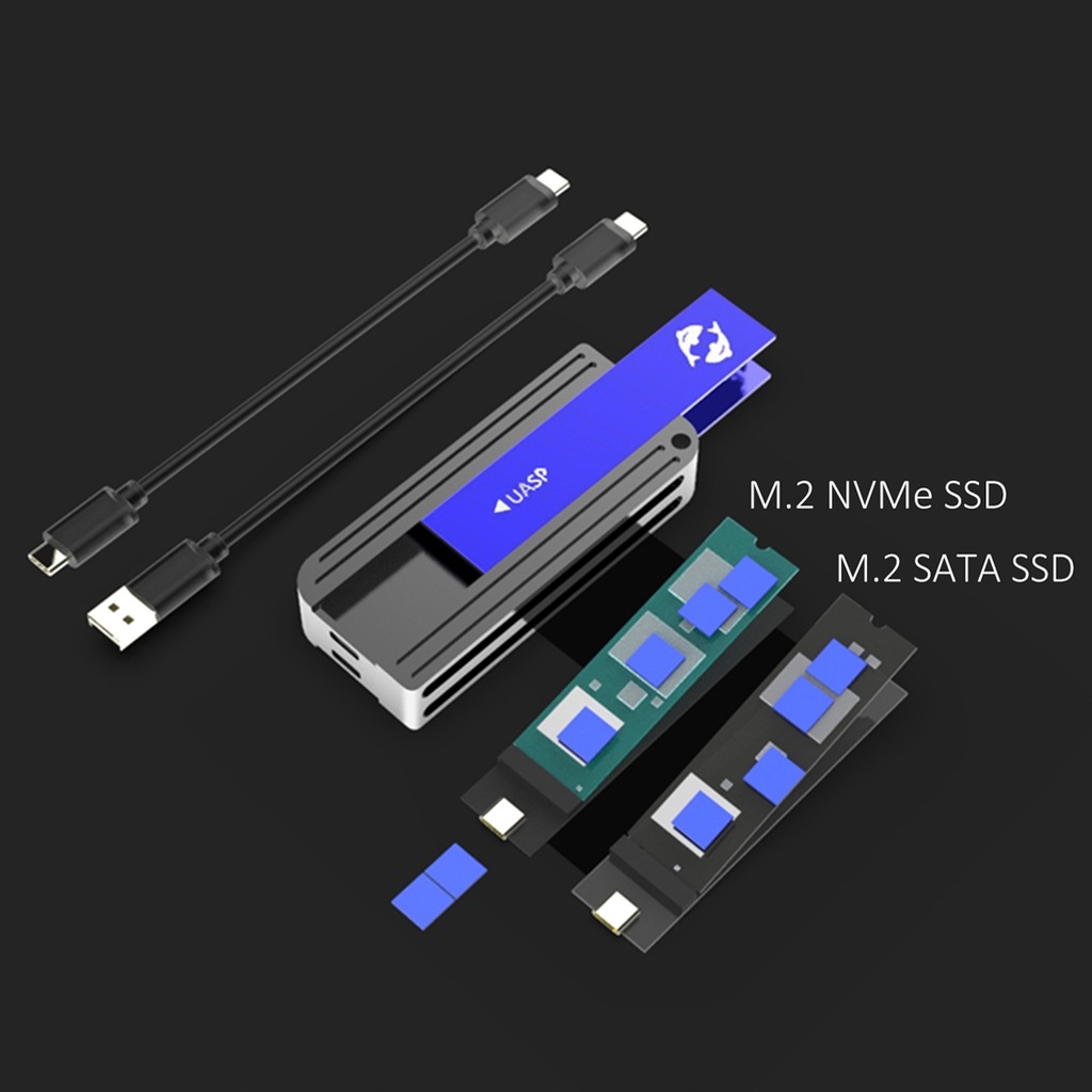 Купить Корпус M.2 NVMe — USB + M.2 SATA — USB-накопитель: отзывы, фото, характеристики в интерне-магазине Aredi.ru