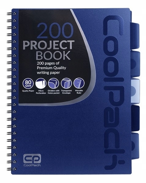 Coolpack - Project Book - Kołobrulion A4 Dark Blue