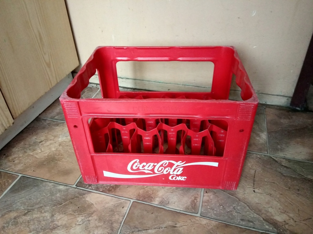 SKRZYNKA plastikowa krata na butelki Coca-cola
