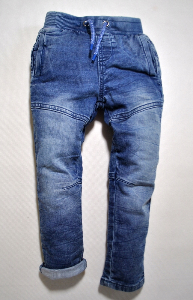 TU_ SPODNIE jeans JOGGERSY miękkie GUMA_ 98