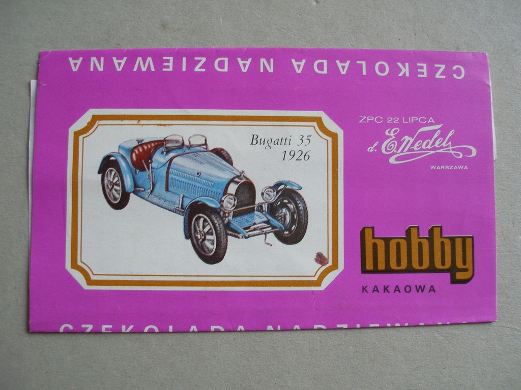 HOBBY WEDEL OPAKOWANIE CZEKOLADY NR.28