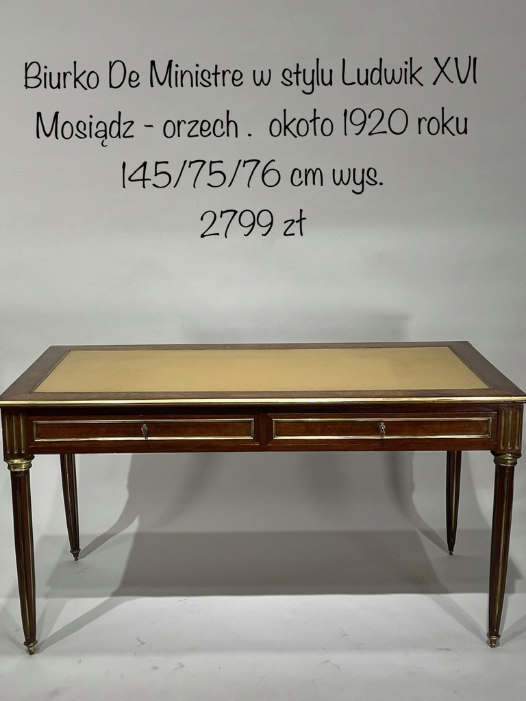 Autentyczne biurko "De Ministre" Napoleon III FR