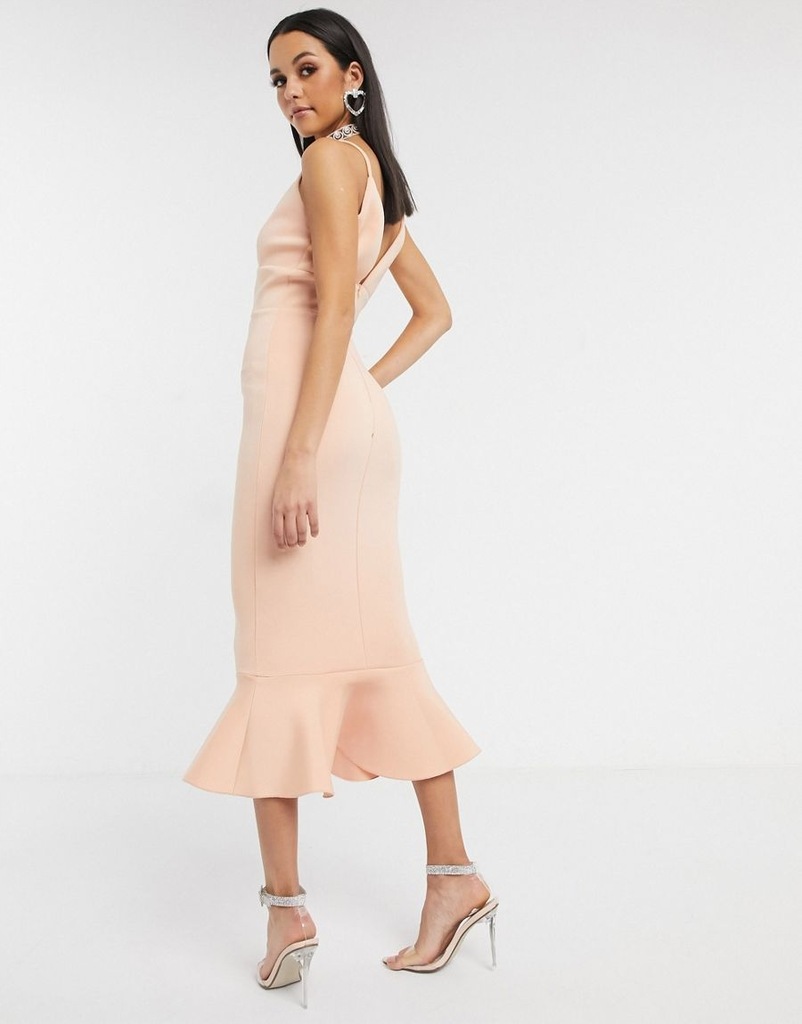 MISSGUIDED TALL SUKIENKA PIANKOWA RÓŻOWA 38 1AAD