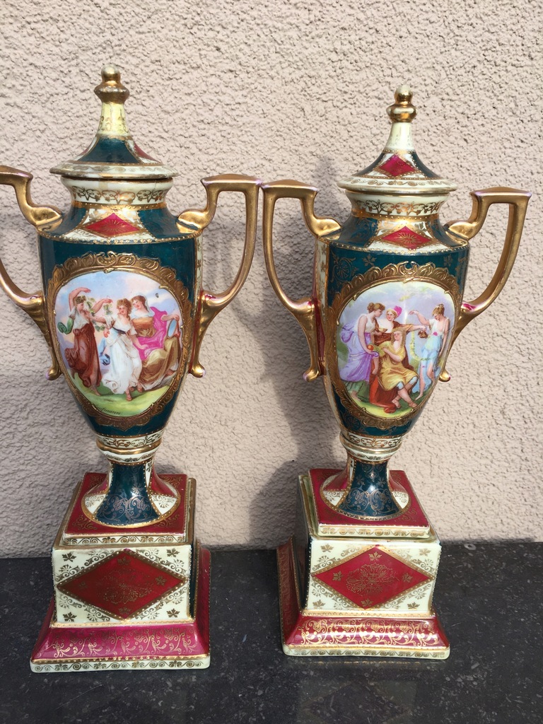 Porcelana- Para waz Royal Vienna