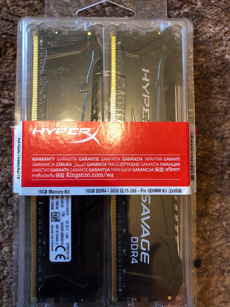 Pamięć ram HyperX Savage DDR4 16 GB,3000MHz CL15