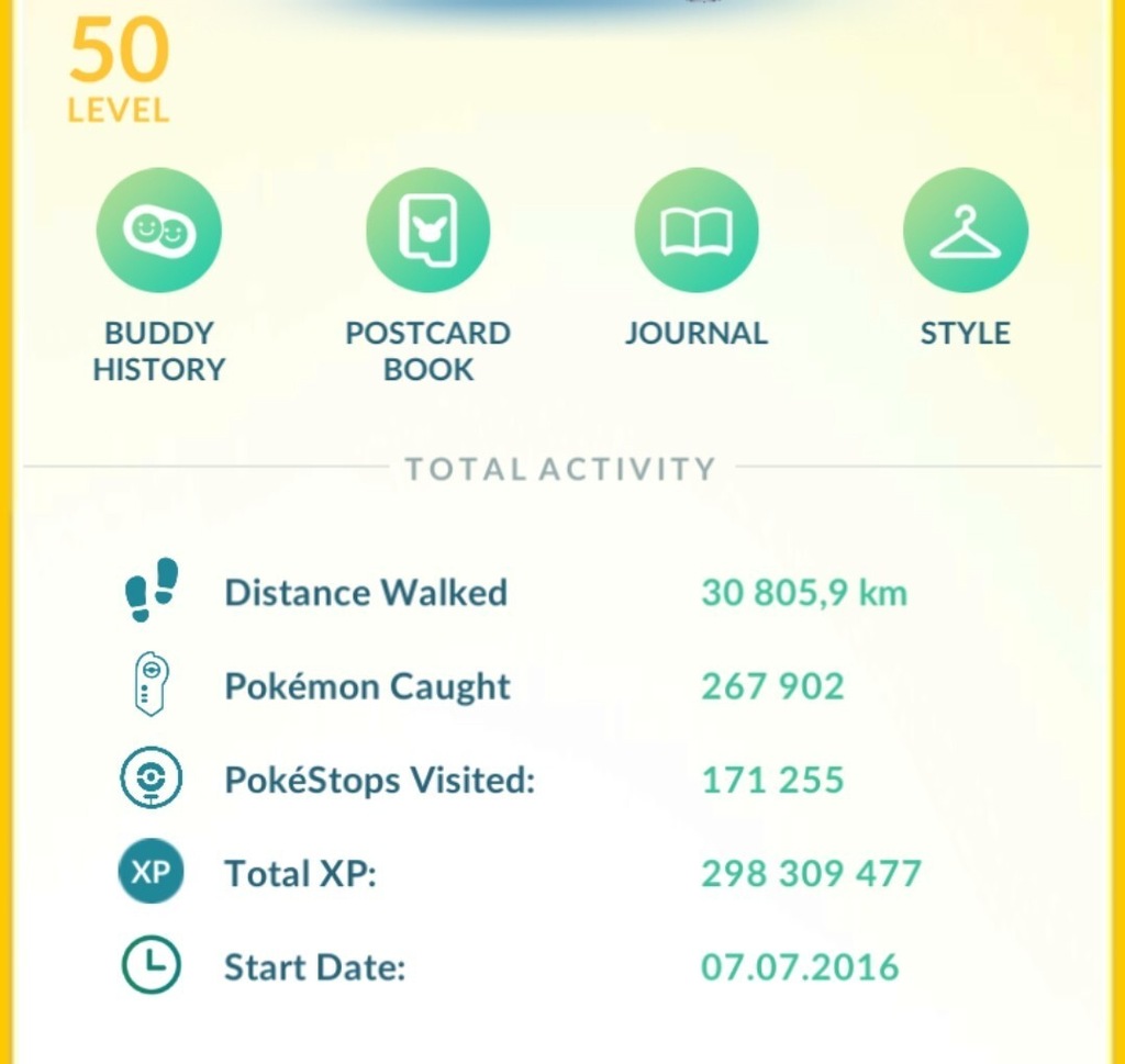Konto Pokemon GO (50 lvl, 298 mln XP)