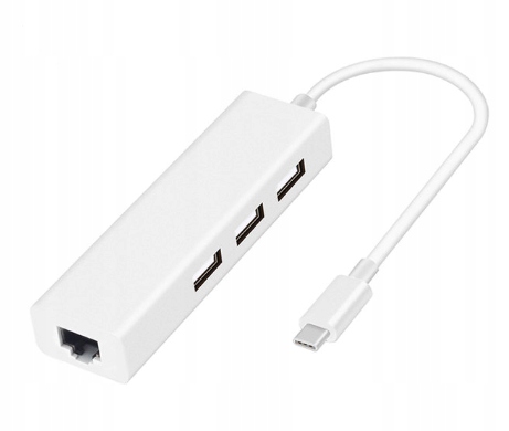 ADAPTER HUB KARTA SIECIOWA LAN RJ45 USB-C 1000MBPS