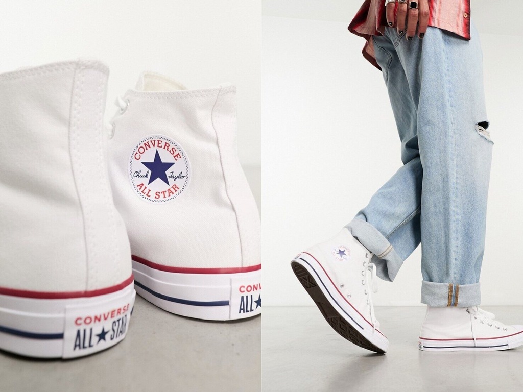 Converse Chuck Taylor Białe buty sportowe 40,5