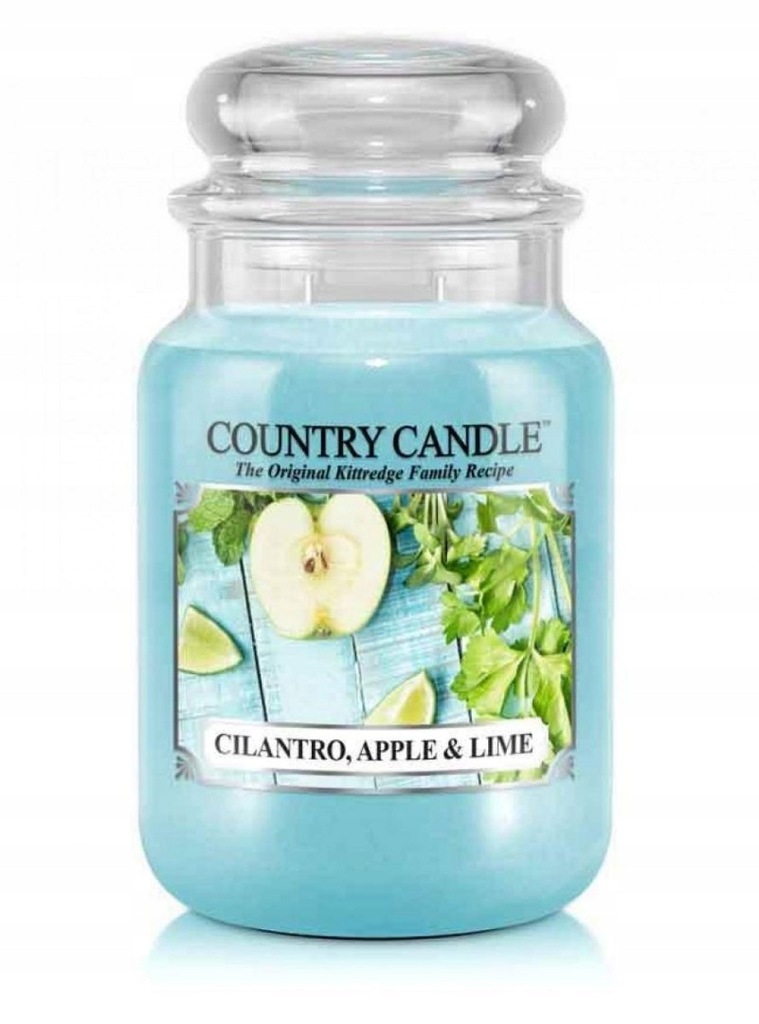 Country Candle - Cilantro, Apple & Lime - Duży