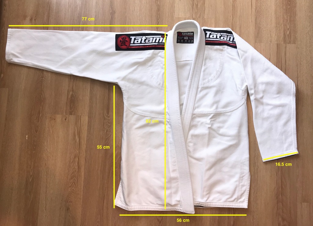 Kimono BJJ Gi Tatami Nova MK4, białe, rozmiar A2L