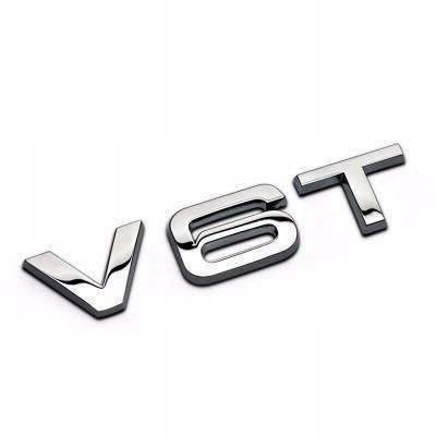 EMBLEMAT LOGO ZNACZEK AUDI V6T 3D S3 S4 S6 CHROM