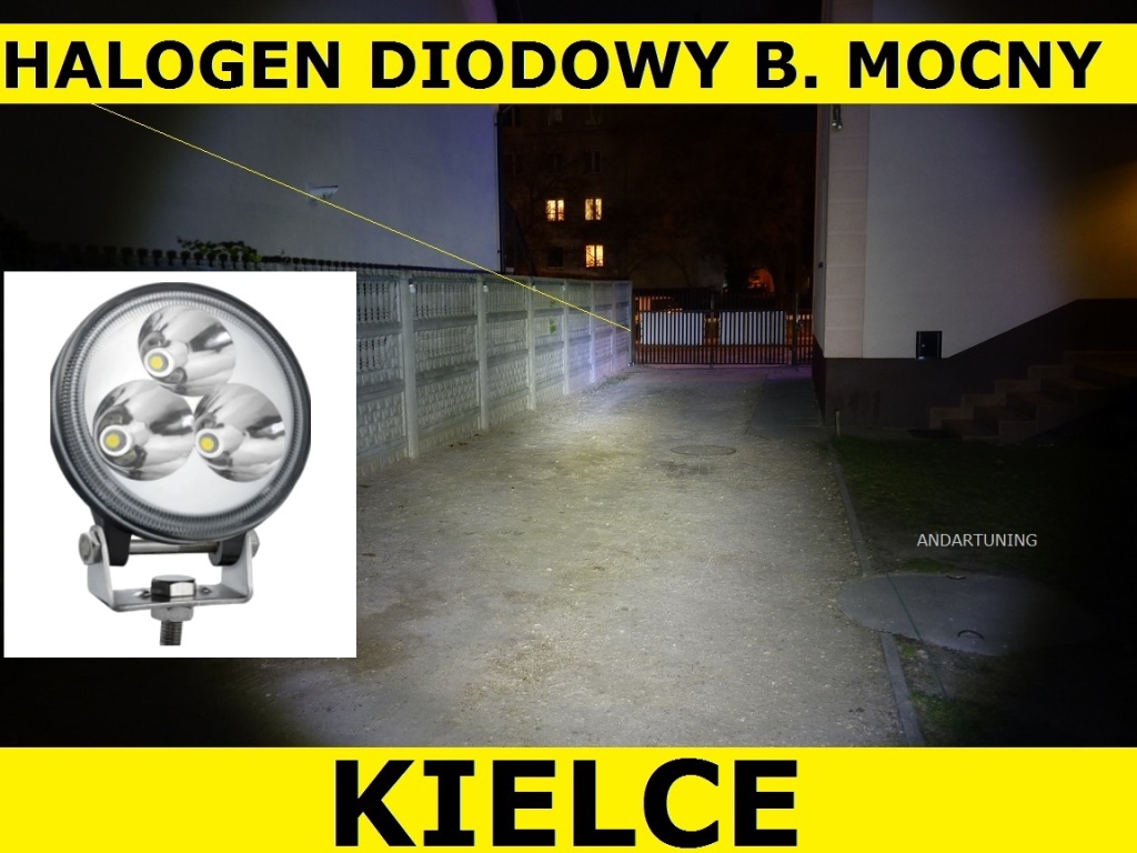 LAMPA ROBOCZA LED DIODOWA SZPERACZ HALOGEN 12/24 V