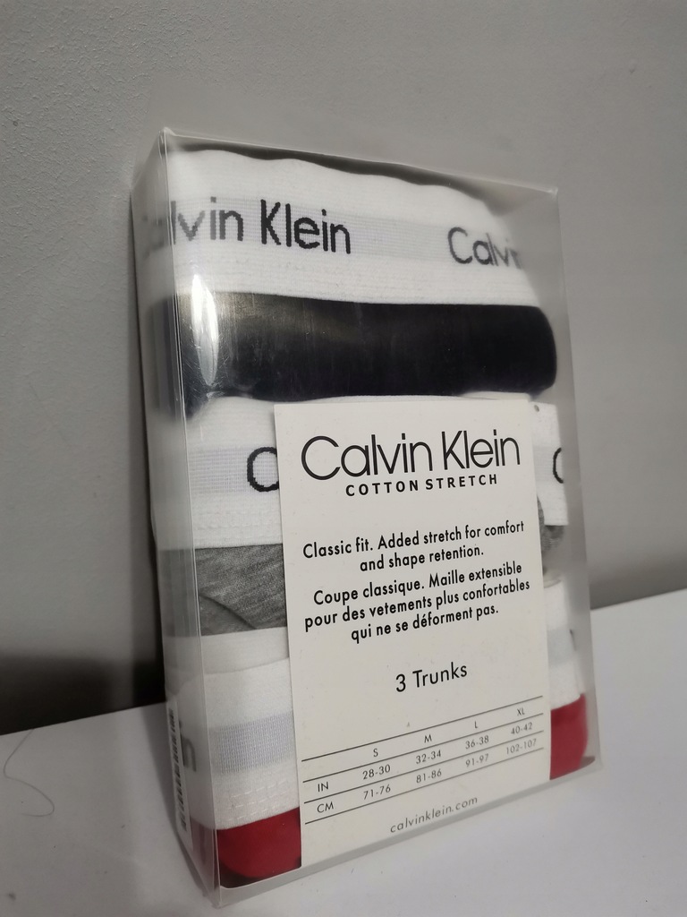 Calvin Klein BOKSERKI MĘSKIE 3 PACK r.XL