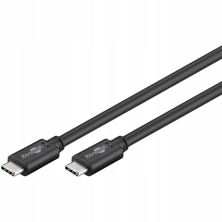 Goobay | Kabel USB-C | Męski | 24-pinowy USB-C | Męski | Czarny | 24-pinowy