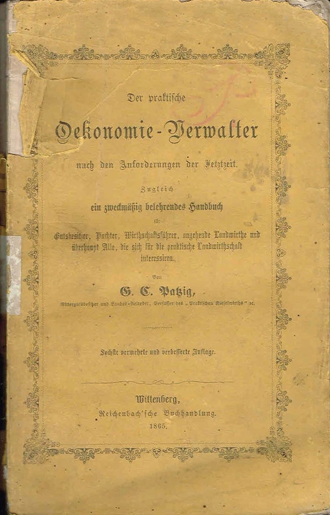 Der praktische Oekonomie-Verwalter EKONOMIA 1865