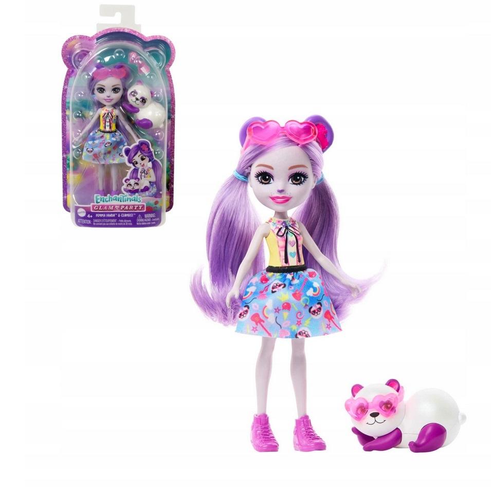 ENCHANTIMALS. FIOLETOWA PANDA + FIGURKA HNT58 -