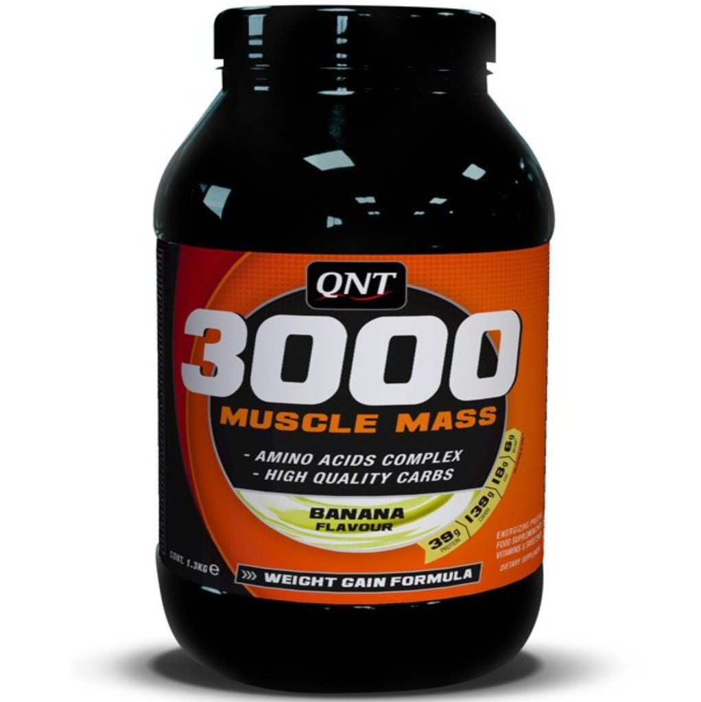 QNT Weight Gain 3000 1300 g GAINER ! tuskawka