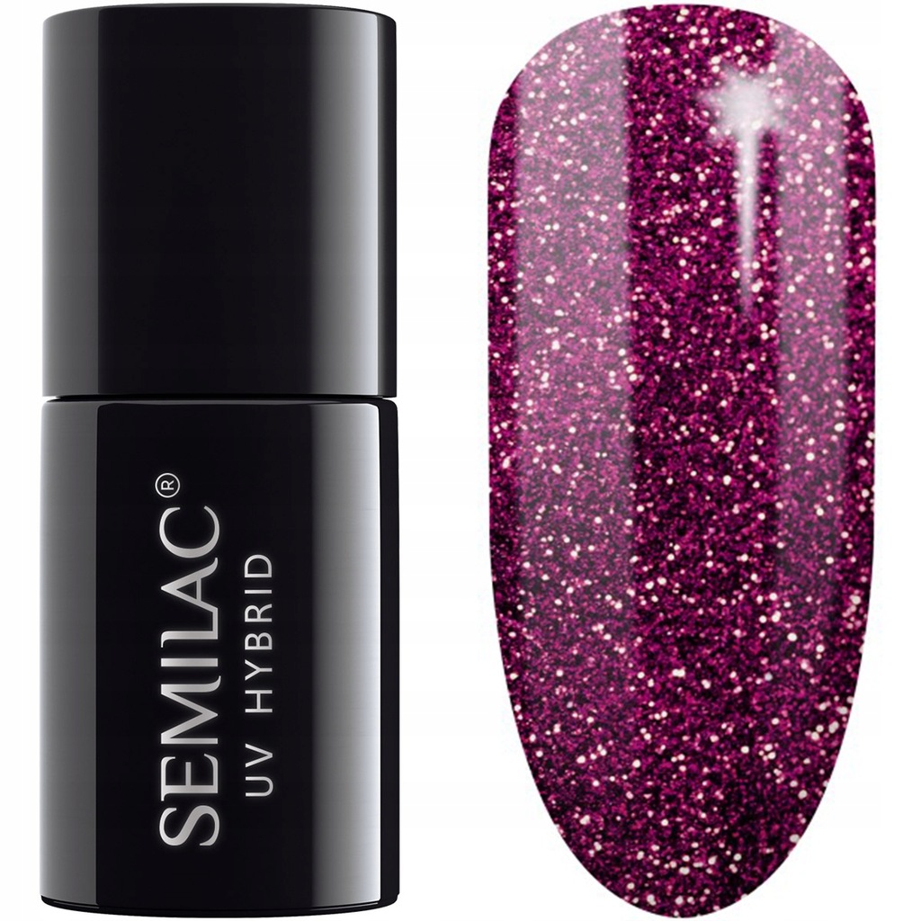 Semilac 343 Shimmer Violet lakier hybrydowy 7 ml
