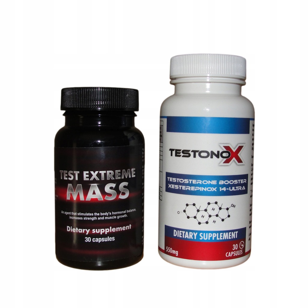 Testonox + Test Extreme Mass + sterydy winstrol