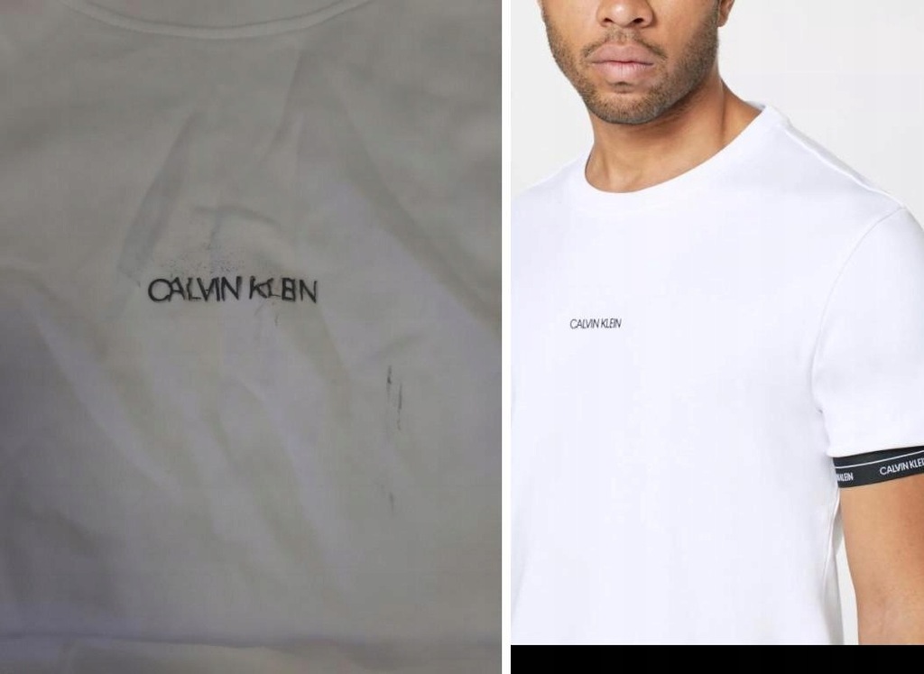 W013B10 Calvin Klein KOSZULKA KRÓTKI RĘKAW XL