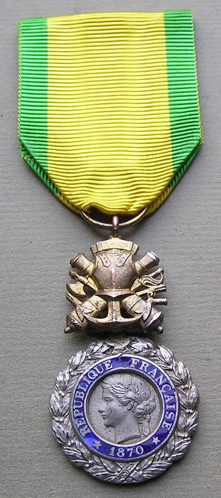 Francja Medal Wojska III Republika Ag punca