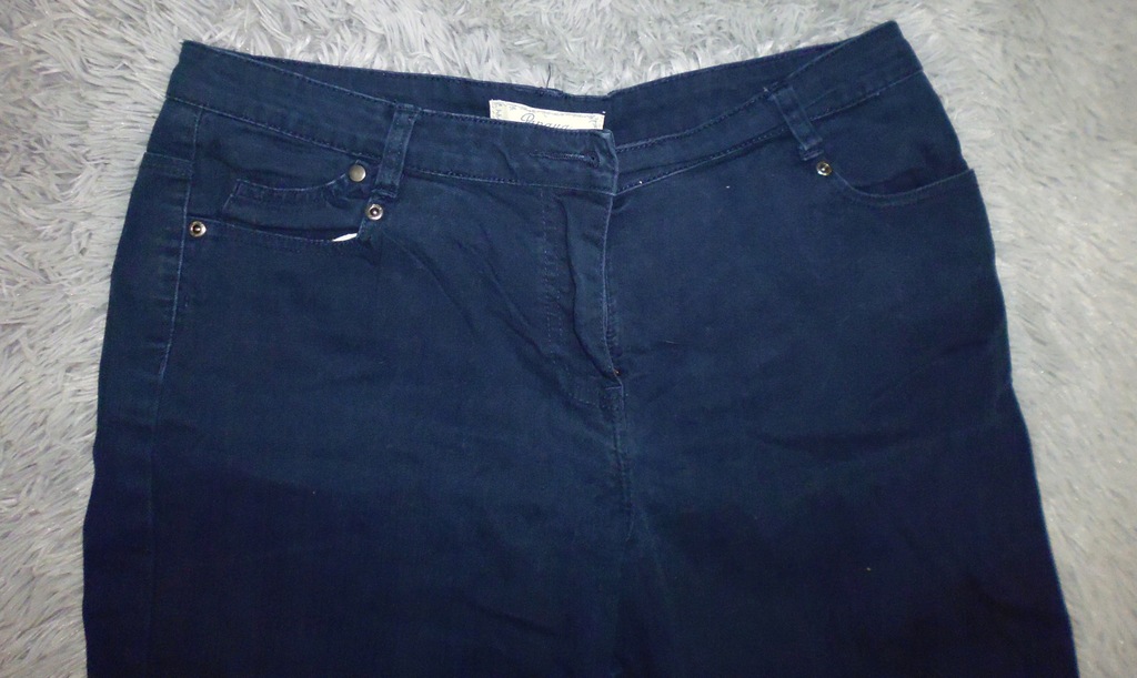 Niebieskie spodnie jeansy papaya r 14 / 42