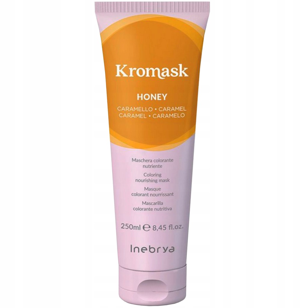 Maska Inebrya Honey Kromask, 250ml, złote refleksy, intensyfikacja koloru