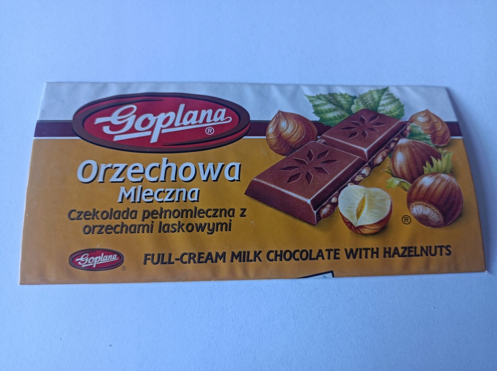 STARE OPAKOWANIE PO CZEKOLADZIE GOPLANA POZNAŃ 100