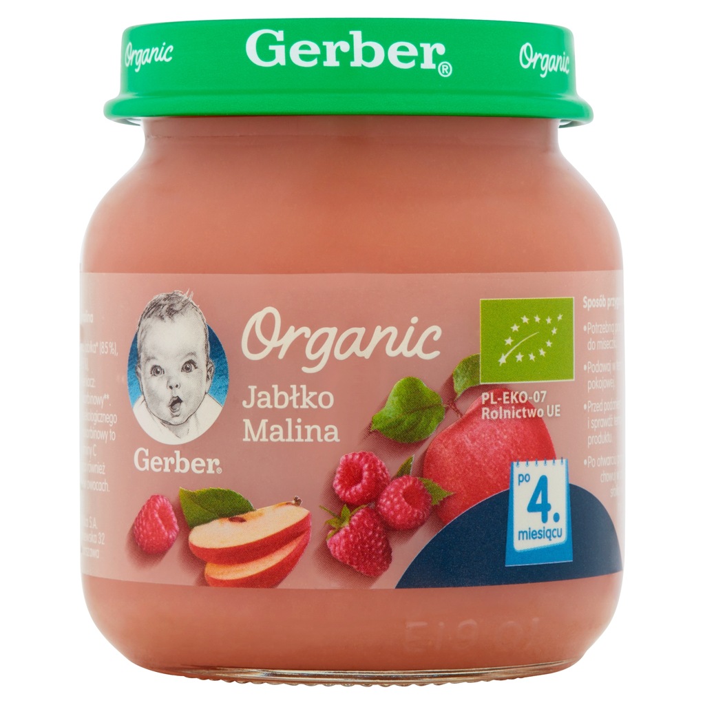 BIO DESER GERBER 125g JAB/MALINA 4M