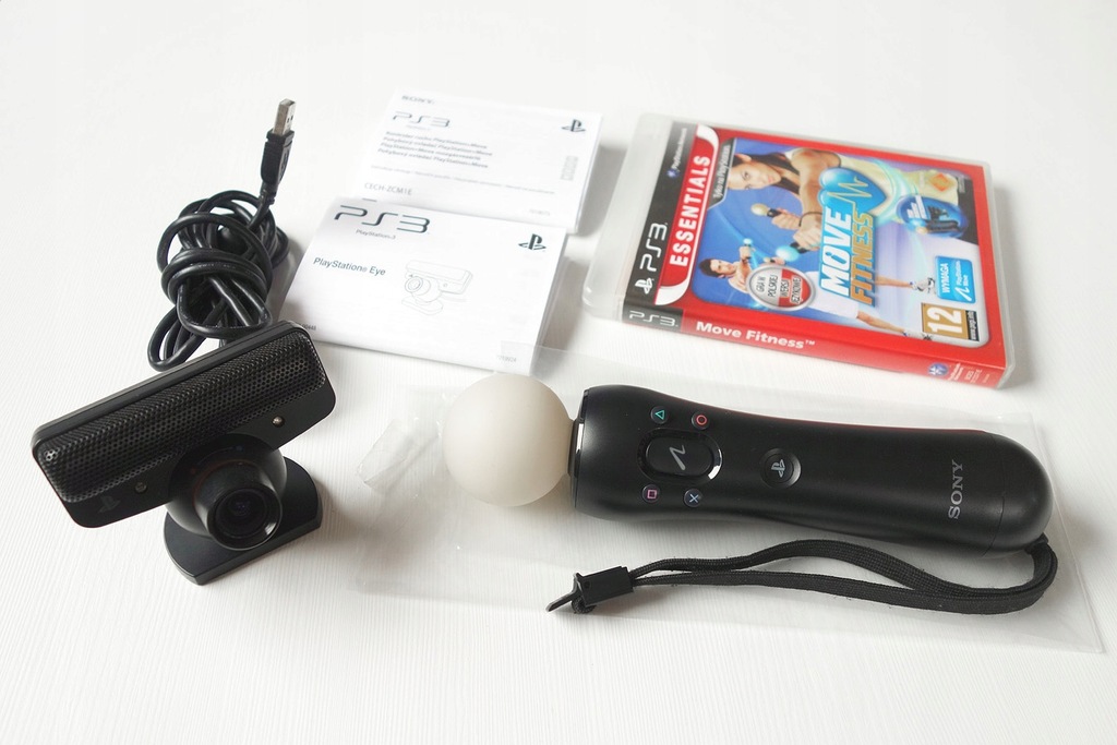 zestaw PS Move kontroler kamera gra PS3 PS4