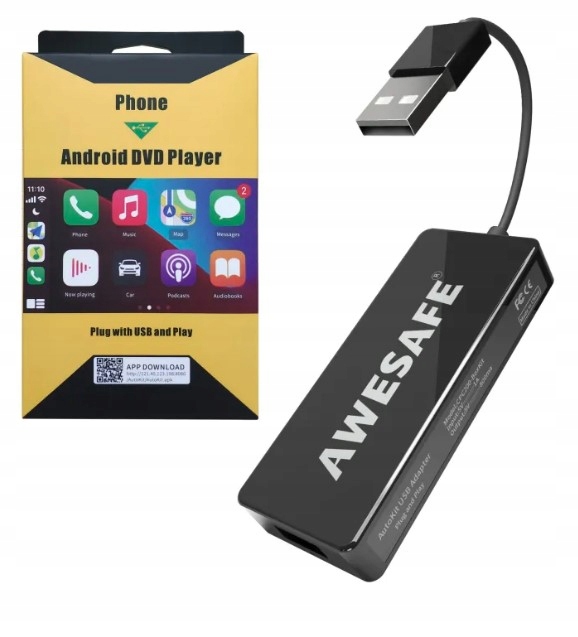 Adapter AWESAFE przewodowy klucz USB Android Auto