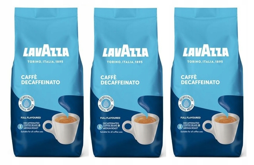 Lavazza Decaffeinato 500gx3 ziarnista bezkofeinowa 8629852215