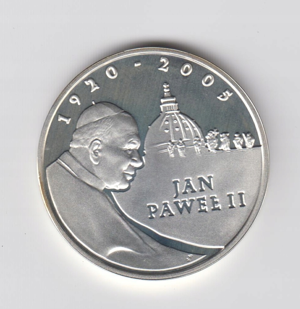 2005 10 złotych Papież Jan Paweł II Srebro